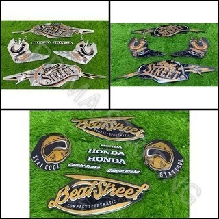 STRIPING STIKER MOTOR BEAT STREET 2019 HITAM DOFF