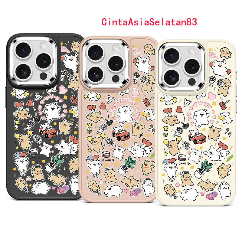 Kasus telepon pola petunjuk hewan kartun yang cocok untuk  iPhone 14 11 13 12  15 Pro Max 7Plus XR X