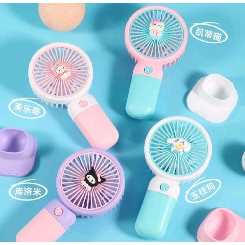 

❤Abri❤Kipas Angin Mini Portable Bentuk Buah/bunga/Carakter Serba Murah