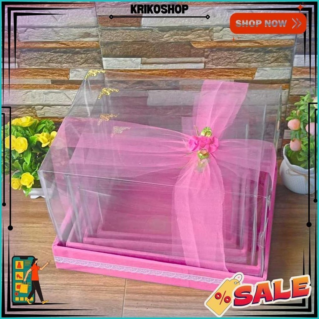 

Kotak Hantaran Mika Sudut Tile Siku Paket Lengkap Isi 4 Pcs Tampilan Mewah Dan Elegan B Promo 7.7