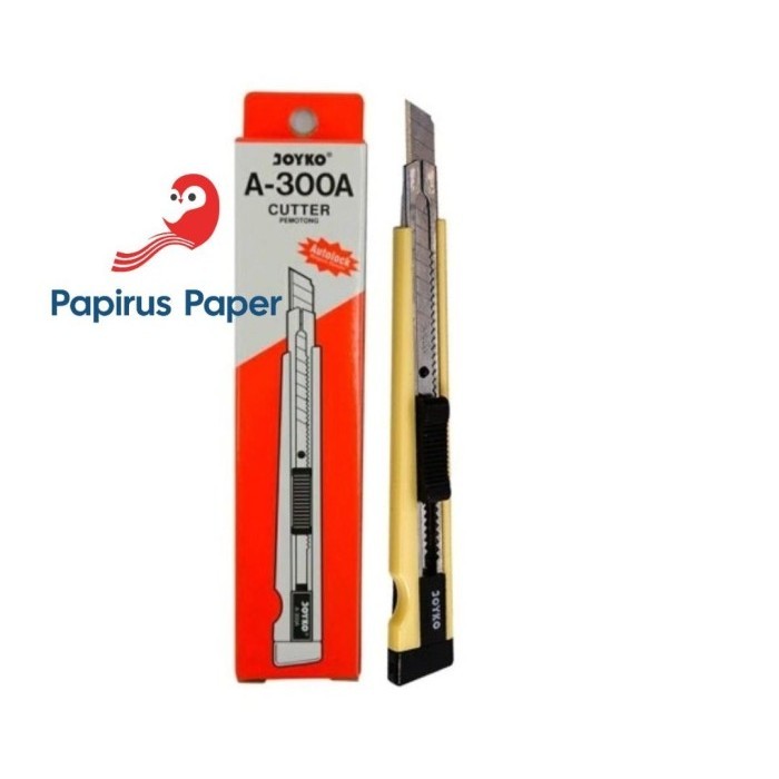 

Cutter Joyko A 300 / Pemotong Kertas | Cutter Kecil | Pemotong Silet | Kater | Cuter Kecil