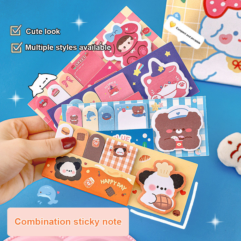 

Stiker Indeks Kreatif Siswa Catatan Post-it Kombinasi Kartun Stiker N-kali Pesan Lucu MG