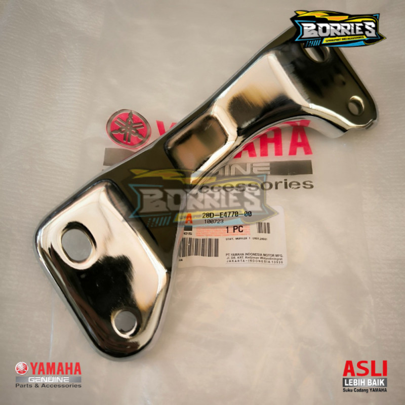 Breket Knalpot Crome Mio Sporty Mio Smile Mio Lama Mio Old Breket Dudukan Knalpot Crome Mio Sporty M