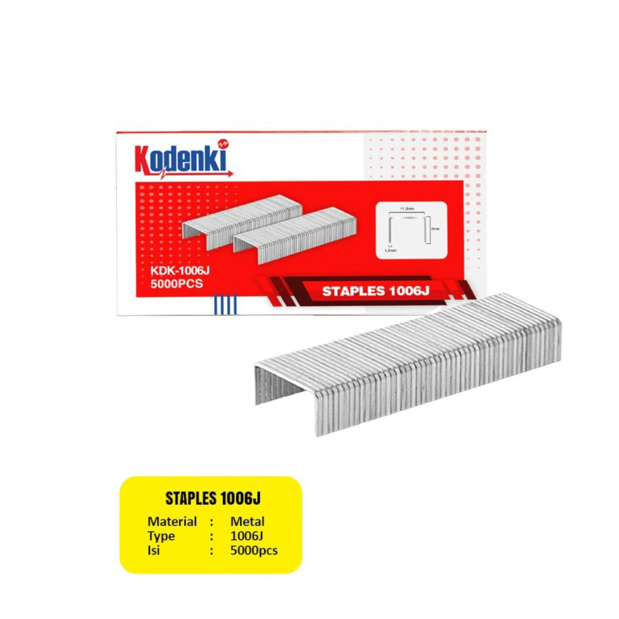 

KODENKI Isi Staples 1013J / 1013 J Tembakan Angin Steples 13mm 5000bij