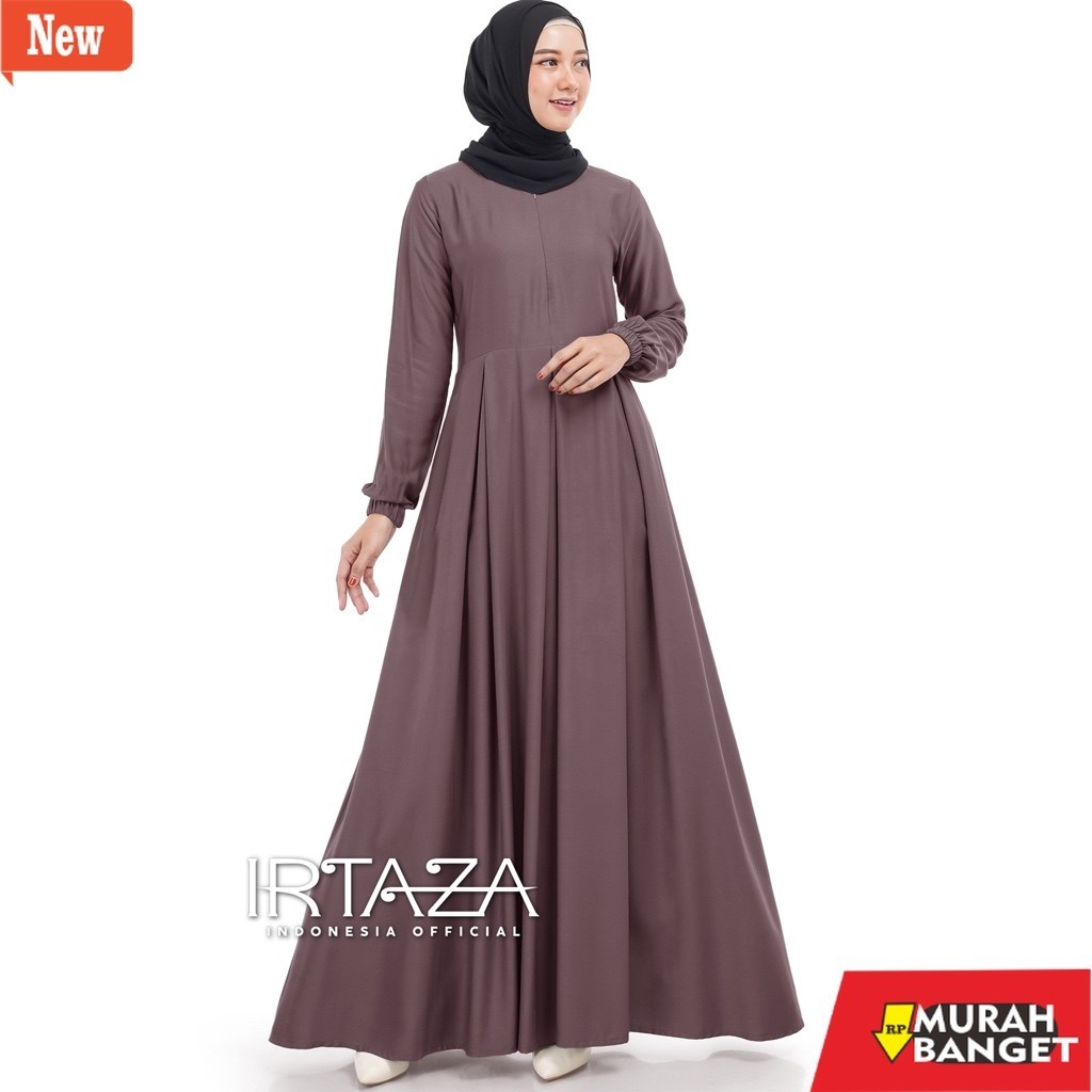 gamis kekinian tahun 2024 Tanisha Dress Gamis Polos Original Rayon Twill Premium