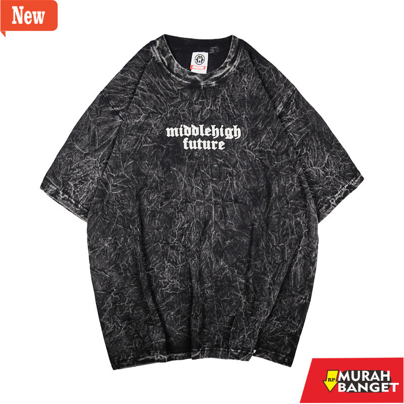 Kaus basic korea jumbo yg lagi viral- Middlehigh Washed Tshirt Oversize - Glorious