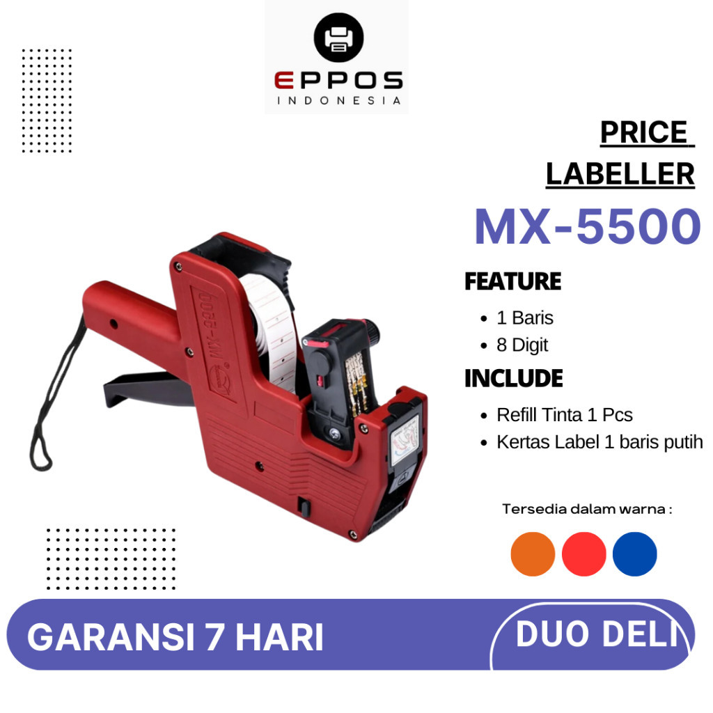 

Price Labeller MX-5500/ALAT CETAK LABEL HARGA [Merah]