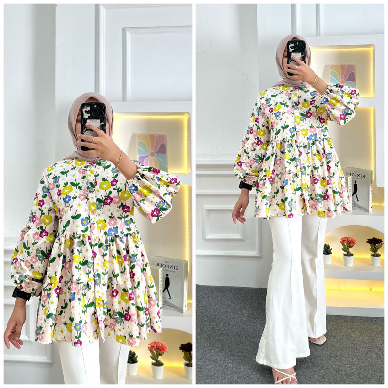 RKPERWIRA - ZPF BLOUSE HIJAB FORMAL WANITA SYENA / Mirsany Blouse / Blouse Atasan Wanita Terbaru / F