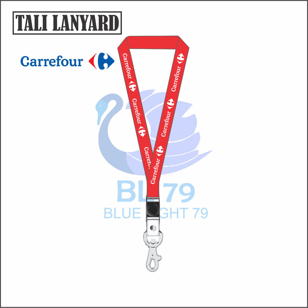 

LANYARD CARREFOUR - TALI ID CARD CARREFOUR SUPERMARKET - TRANSMART GANTUNGAN KUNCI GANTUNGAN FLASHDISK GANTUNGAN NAMETAG TALI LANYARD BEST SELLER COD