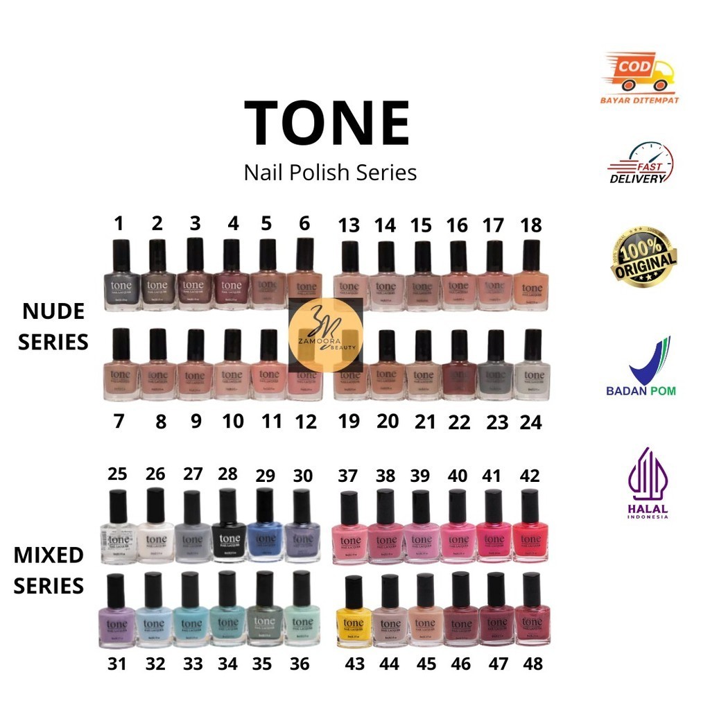 Tone Nail Polish Nude Series | Mixed Series