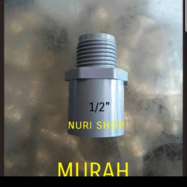 Sok drat luar 1/2 / sock drat luar/ shock/ valve socket pvc 1/2" inch