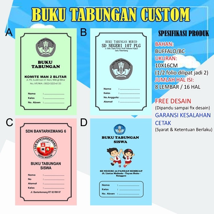 BUKU TABUNGAN CUSTOM