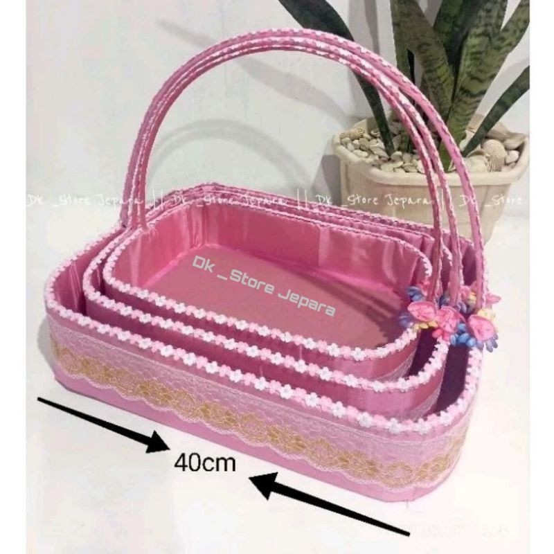 

isi 3pcs Parsel JUMBO Hampers MODEL PENGES Kain Satin