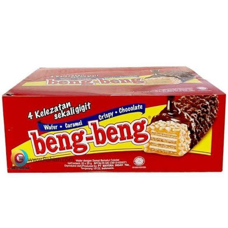 

MURAH - Beng beng Reguler Wafer Coklat Crispy 1 Dus isi 17