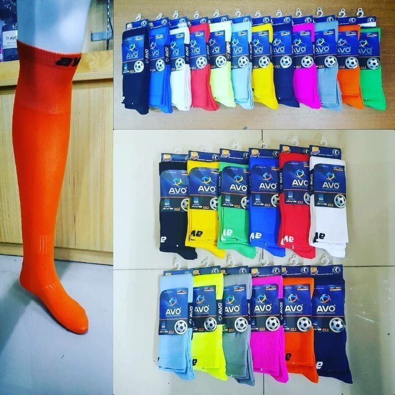 [366SH] Kaos Kaki Bola AVO R1 Dewasa ORI Diatas Lutut