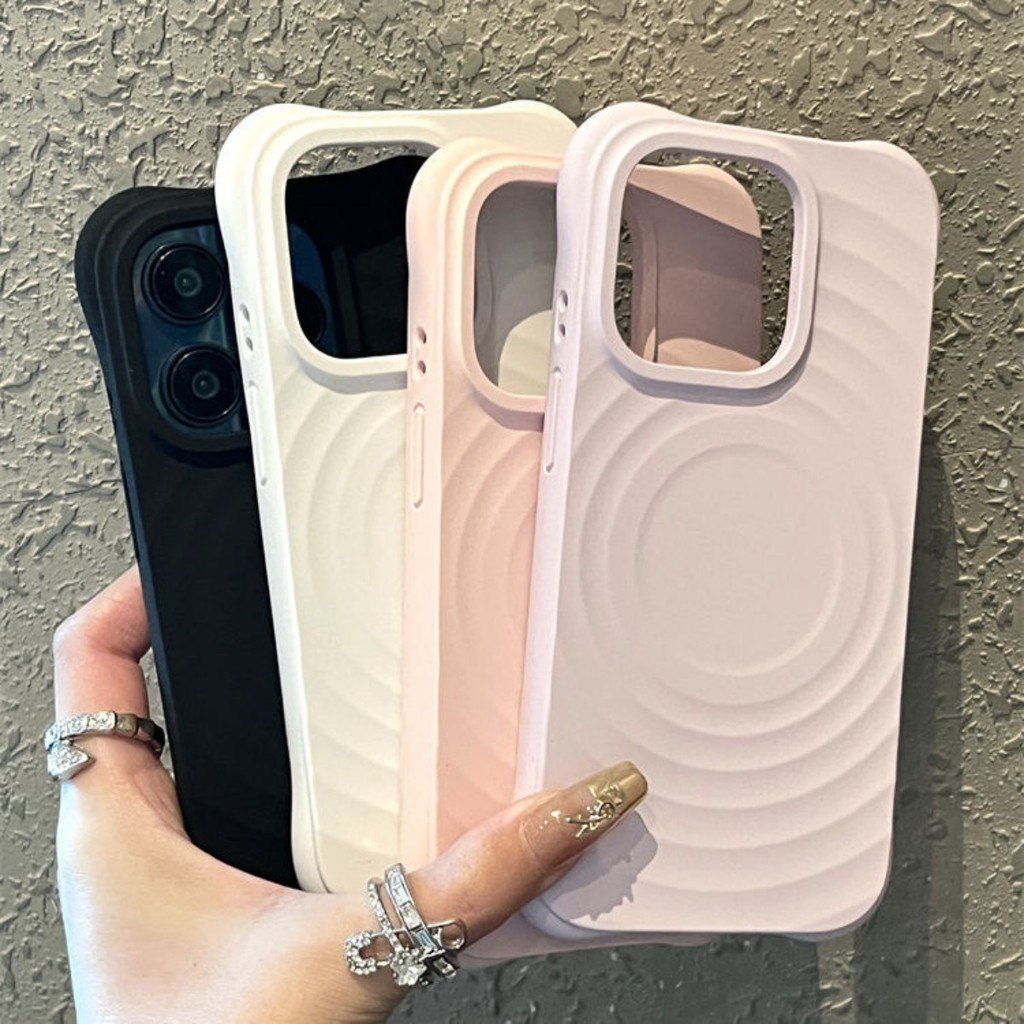 Casing Silikon Mewah untuk IPhone  11 15 14 13 12 Pro Max Casing Ponsel Pengisi Daya Nirkabel Magnet