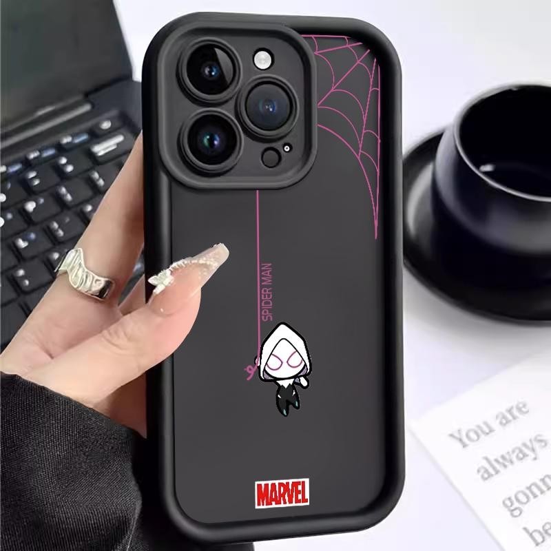 Casing Hp For IQOO Neo U5x Z6 5G Z7i Case Lembut Silikon Anime Couple Spiderman Camera Protector Bac