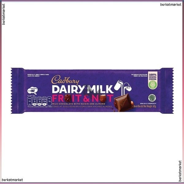 

CADBURY FRUIT & NUT 62 GR COKLAT