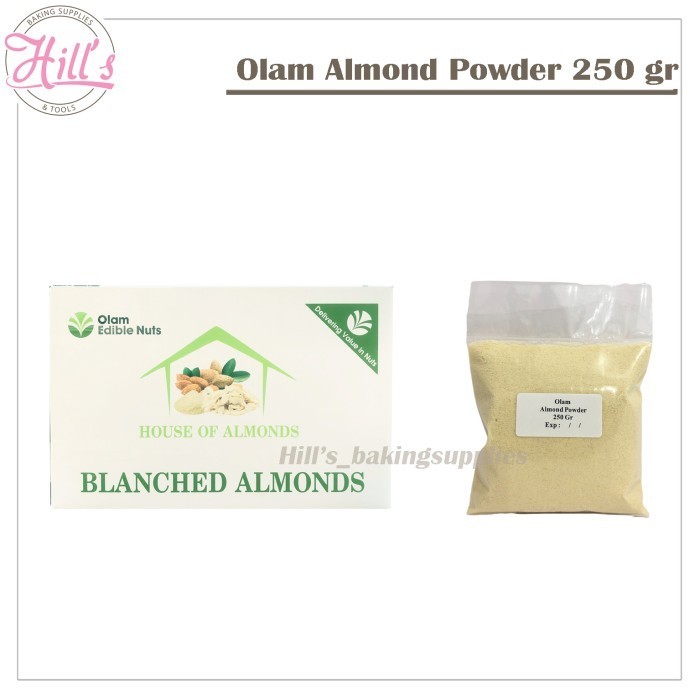 

TERJUAL ALMOND POWDER EXTRA FINE 250 gr / TEPUNG BUBUK ALMON / FLOUR OLAM