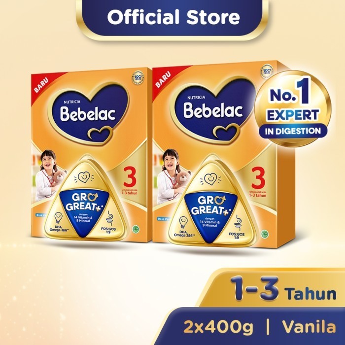 

TERJUAL Paket 2 - Bebelac 3 Vanila Susu Pertumbuhan Bubuk 400 GR