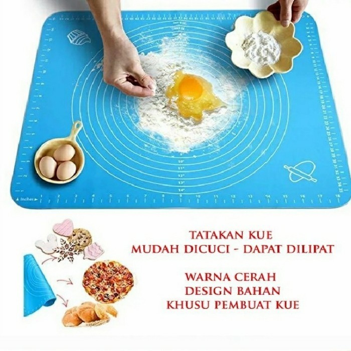

TERJUAL Alas Adonan Kue Adonan Fondant Bahan Silikon anti lengket 40x50cm