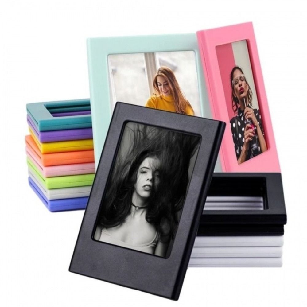 

Card Case 3-Inch Photo Frame Acrylic Transparent Picture Frames Mini Creative Card Display Stand for Polaroid Photo Picture