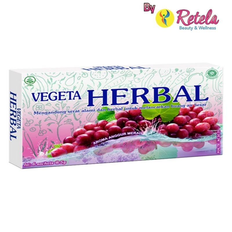 

Vegeta Herbal Anggur Merah 6 Sachet