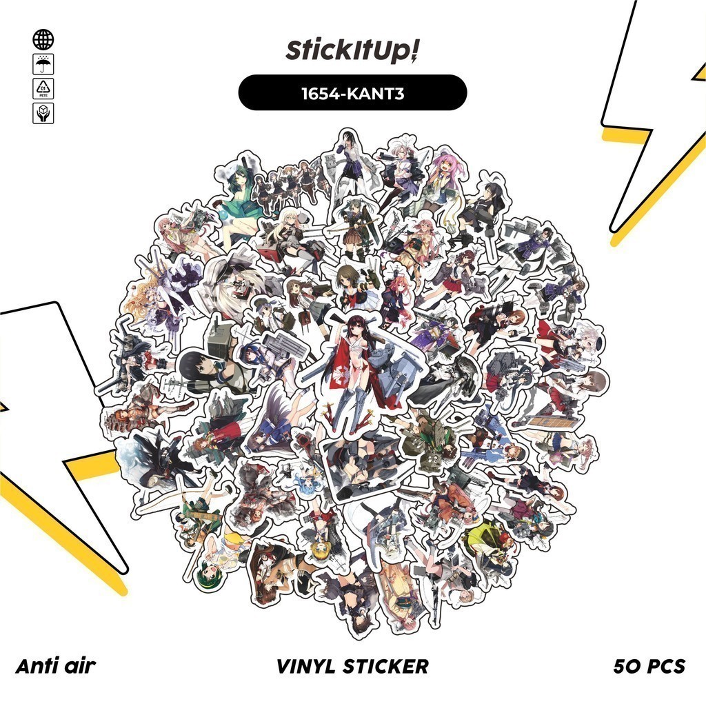 

COD✨ 100 Pcs Stiker KANTAI COLLECTION CHARACTER 03 Lucu Anti Air Untuk Dekorasi Notebook Sepeda Skateboard Handphone DIY
