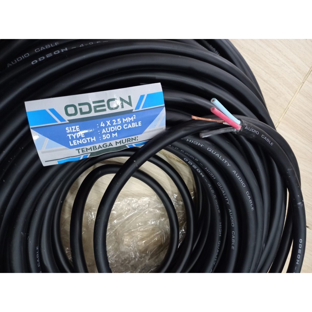 SMART KABEL SPEAKER ISI 4 ODEON 4 x 2.5 Kabel speaker ODEON 4 x 2.5 meteran