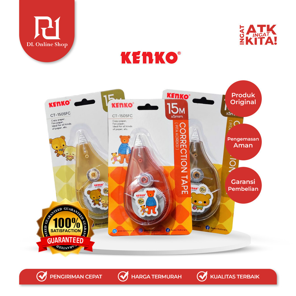 

KENKO PITA KOREKSI/ CORRECTION TAPE CT-1505FC [15M x 5mm] (1PC)