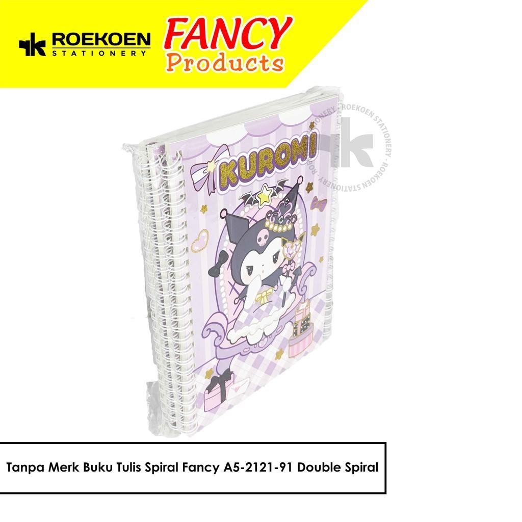 

Tanpa Merk Buku Tulis Spiral Fancy A5-2121-91 Double Spiral