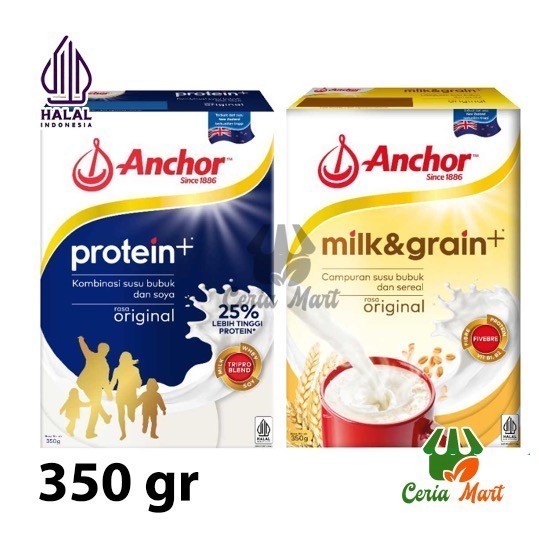 

Anchor Susu Protein Tinggi Milk Grain Original Kombinasi Susu Soya Sereal