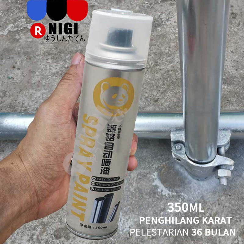 NIGI Cat Anti karat Cat Semprot Chrome Sapporo Chrome Spray Paint Anti Karat Warna Stainless
