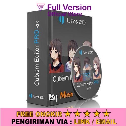 Live2D Cubism 320 - Aplikasi Untuk Membuat Karakter Anime Animasi Kartun 2D Live 2D Lifetime