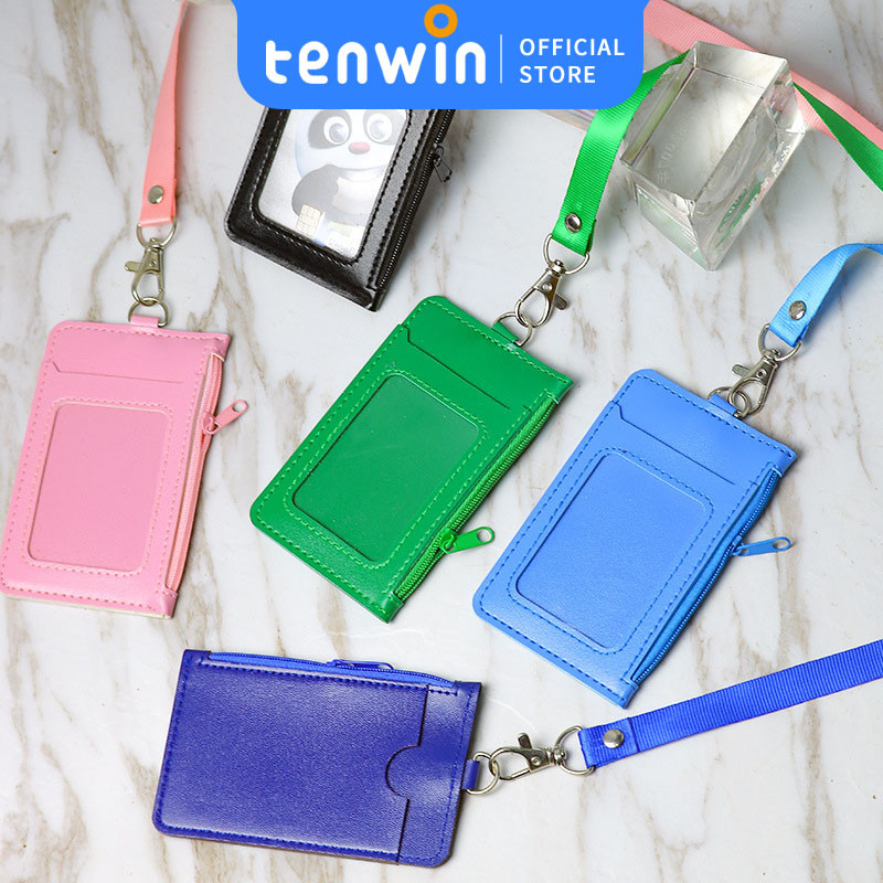 

PU Casing ID CardFrame / Casing ID Card / Name Tag holder Kulit Sintetis 2 Sisi-tenwin offical