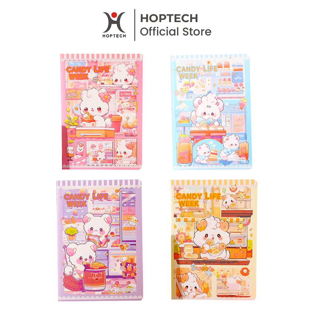 

Hoptech - Aimilo Notebook Mini Buku Kecil Catatan Scrapbook Mini Buku Notes Kecil Alat Tulis Sekolah 366 Lembar