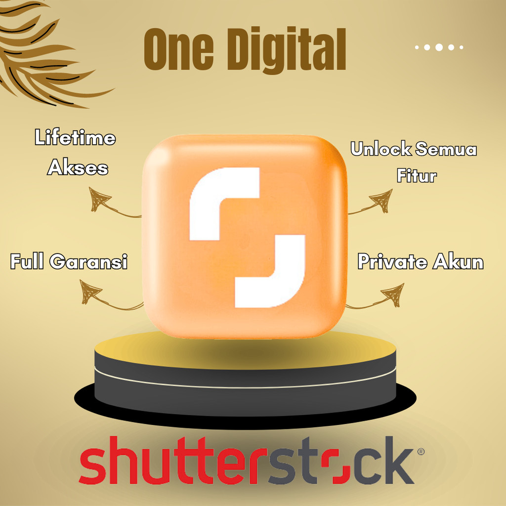 SHUTTERSTOCK  premium privat lifetime full garansi