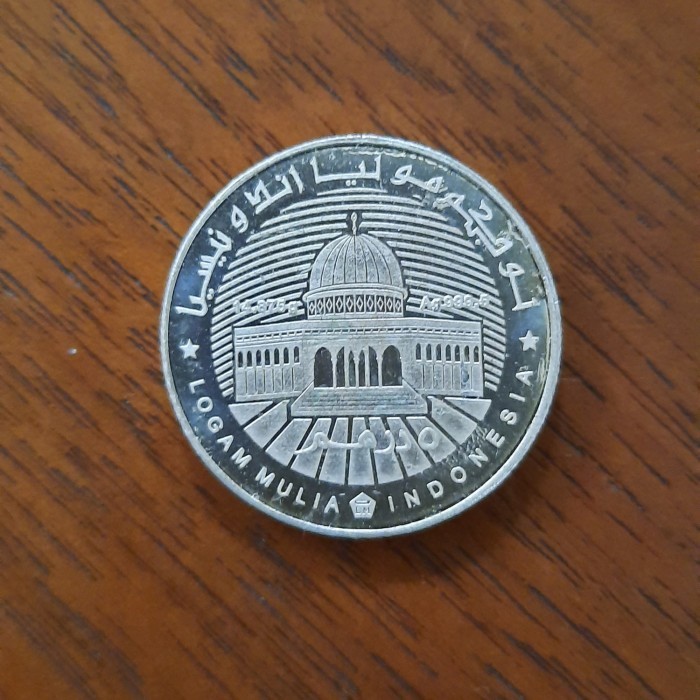 LOGAM MULIA KOIN PERAK KHAMSA 5 DIRHAM ANTAM FINE SILVER COIN LM NOT IMN WAKALA (BS)