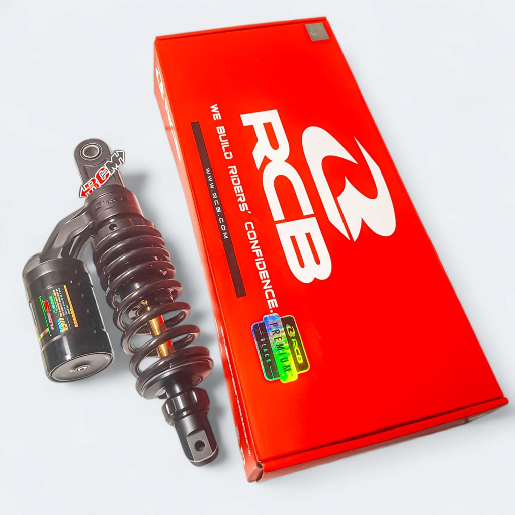 RCB FLOW-S SKOK SHOCK BELAKANG TABUNG 305MM BEAT SCOOPY KARBU MIO FINO M3 Z SOUL XEON ORI RACING BOY
