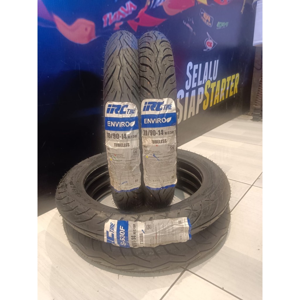 Ban TUBELESS IRC ASLI ring 14 mio vario beat BAN TUBLES ALL MATIC series TUBELES BARU ORIGINAL 100%
