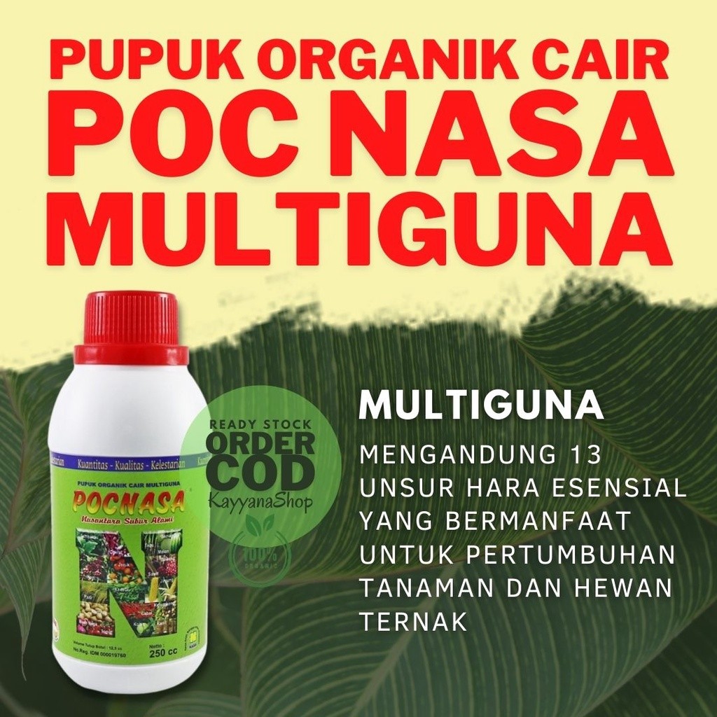 POC NASA 250ml / Pupuk Nasa Bunga dan Buah / Pupuk Nasa Buah / Pupuk POC Nasa Cair / Pupuk Nasa / Pu