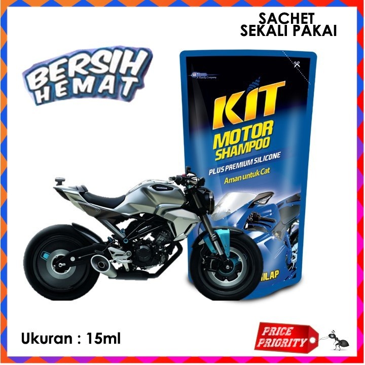 Shampoo Shampo Motor KIT / Sabun Cucian Cuci Motor Kit Sachet MURAH / Sabun Perawatan Mobil Motor