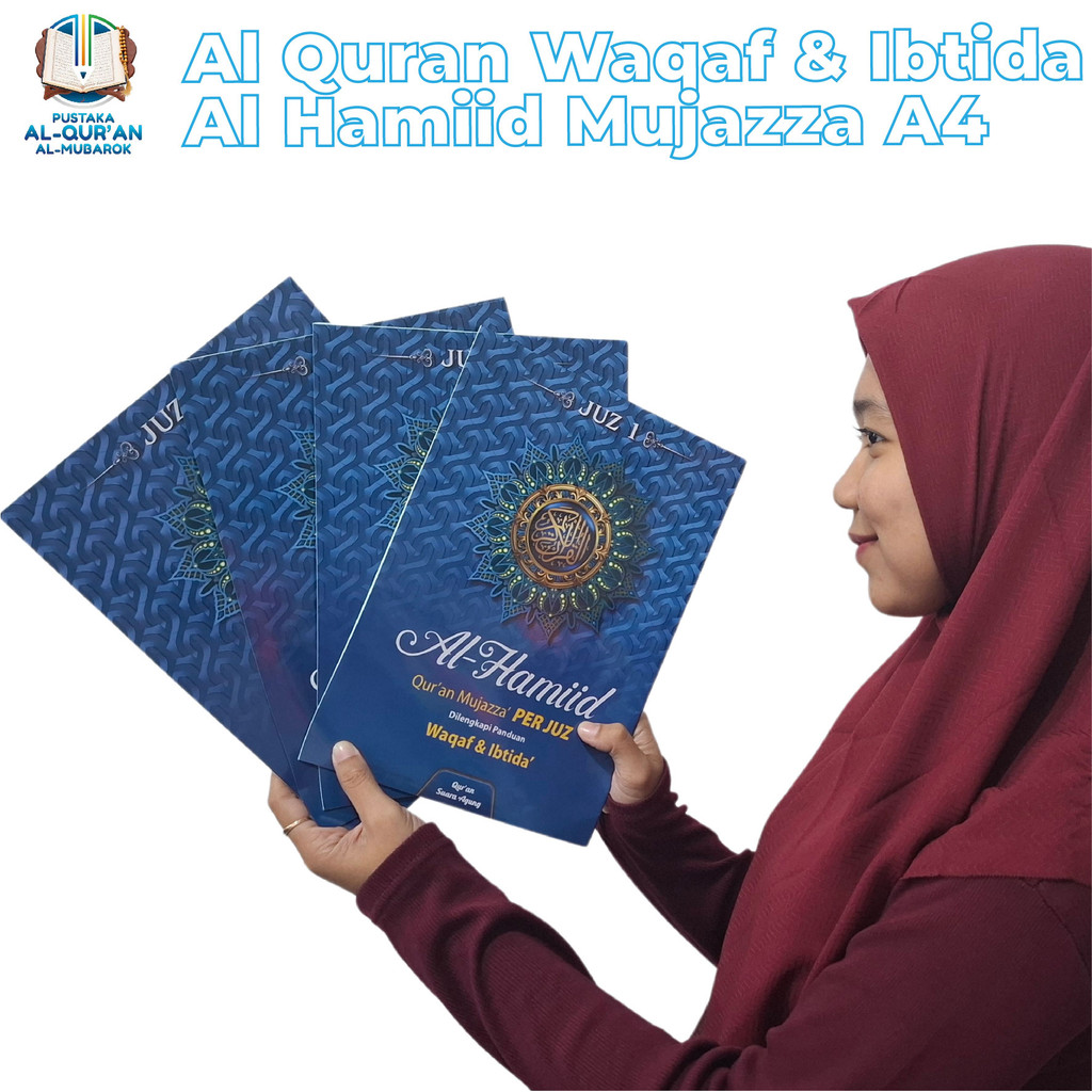 Mujazza Per Juz Alquran Perjuz Ukuran A4 Al Hamiid Al Quran Non Terjemahan  Waqaf Ibtida Suara Agung