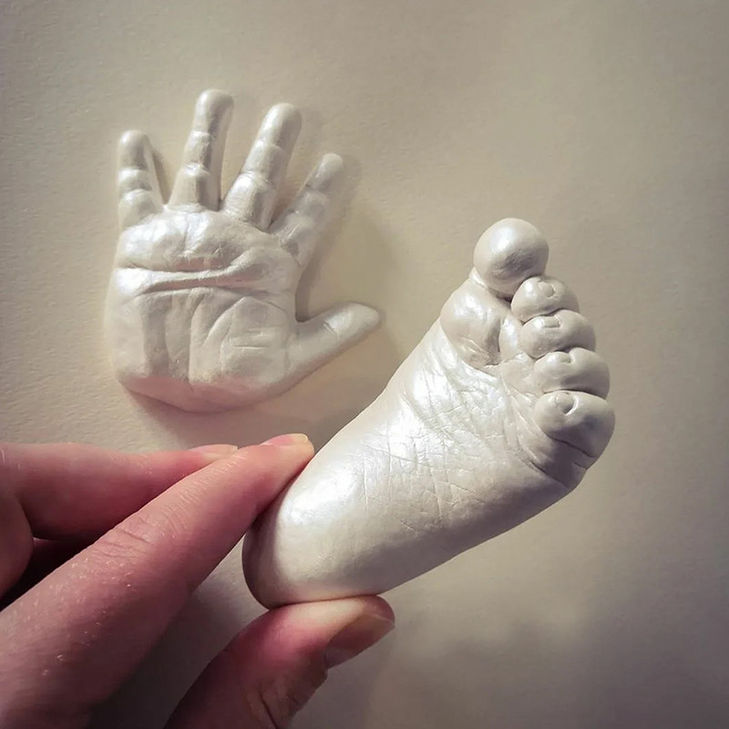 

Baby hand model Clone powder Creative 3D clone powder children full moon hand footprint souvenir model