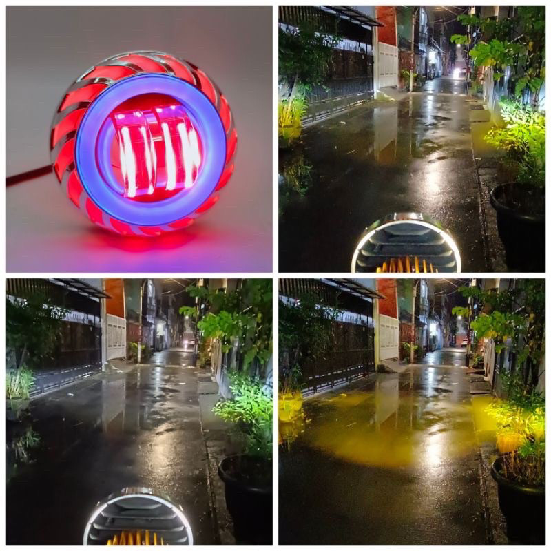 Lampu TEMBAK SOROT LED Reflektor Projie  Projie Running Accsories Motor Termurah Terlaris