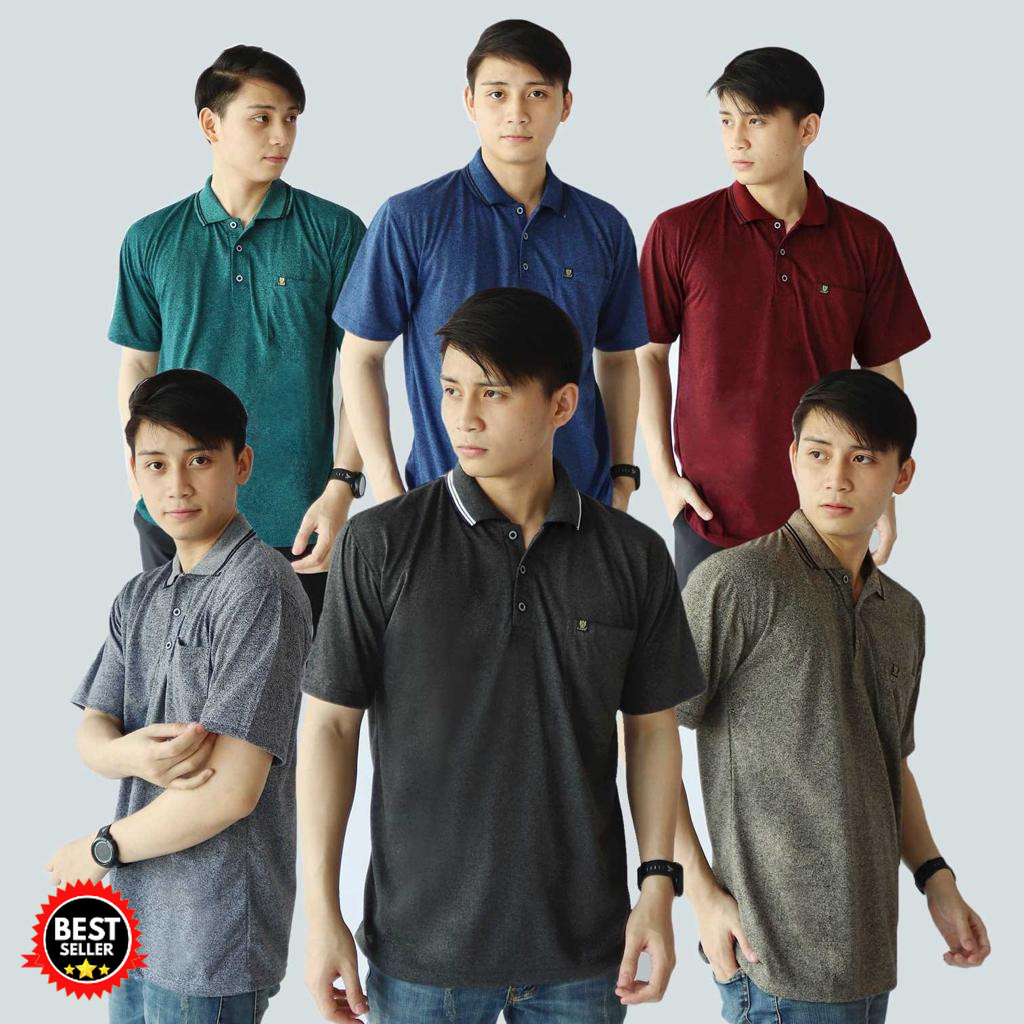 Liso wear - Kaos kerah pria jumbo polos saku dewasa | kaos polo korea twis t shirt