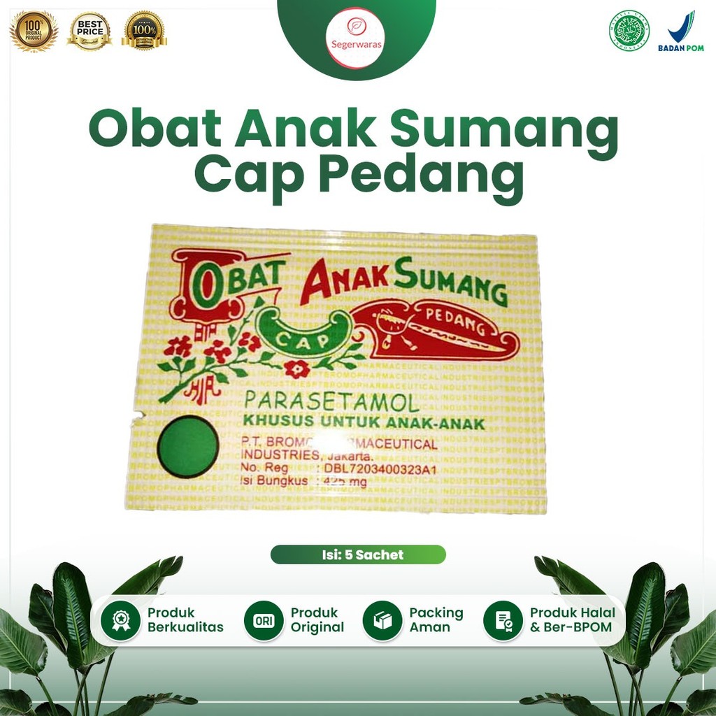 ☘️Segerwaras☘️ Obat Puyer Cap Pedang Obat Anak Sumang Paracetamol Anak isi 10 sachet