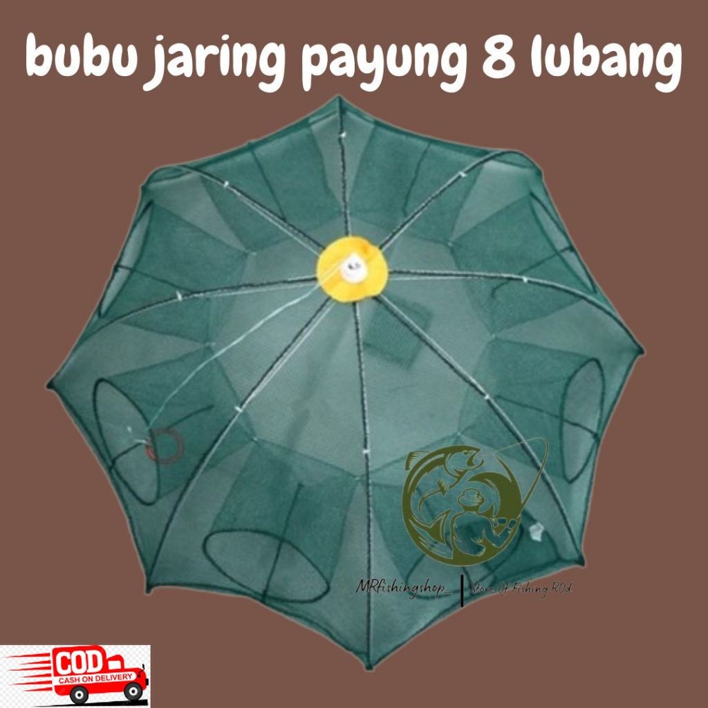 bubu payung jaring ikan 8 lubang