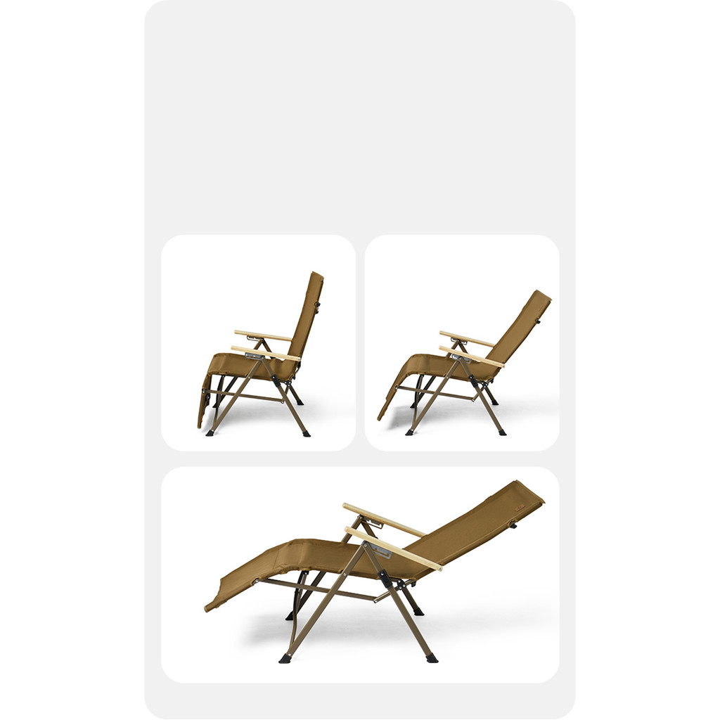 Naturehike Outdoor Portable Camping Folding Chair Recliner Adjustable Lounger Beach Chaise Longue Fi