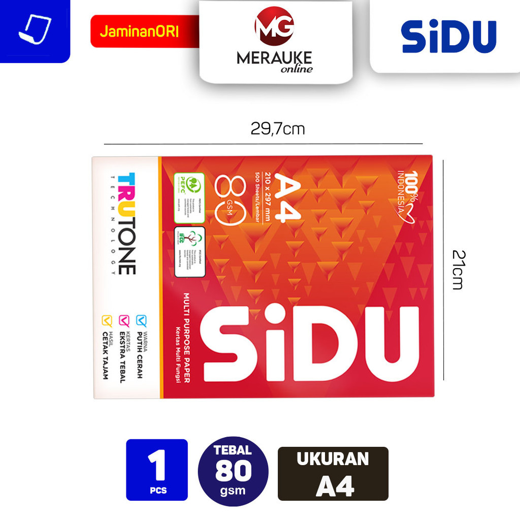 

Kertas HVS SiDu A4 80 GSM